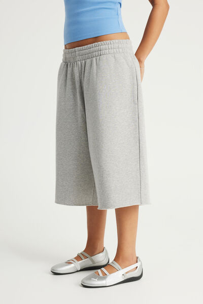 Authentics Baggy Track Short, GREY MARLE