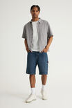 Half Half Short Sleeve Shirt, HH TONAL GREY CHECK - example image 2