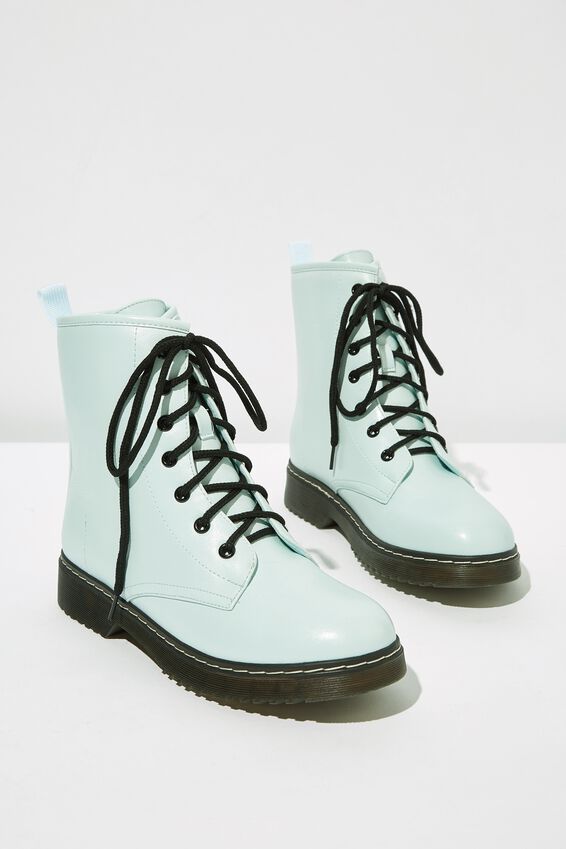 Combat Boot, PASTEL BLUE