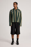 Open Gallery Striped Polo, OG DUSTY KHAKI STRIPE/OPEN GALLERY ICONS - alternate image 6