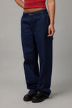 Mid Rise Carpenter Jean, NAVY PIN STRIPE - alternate image 2