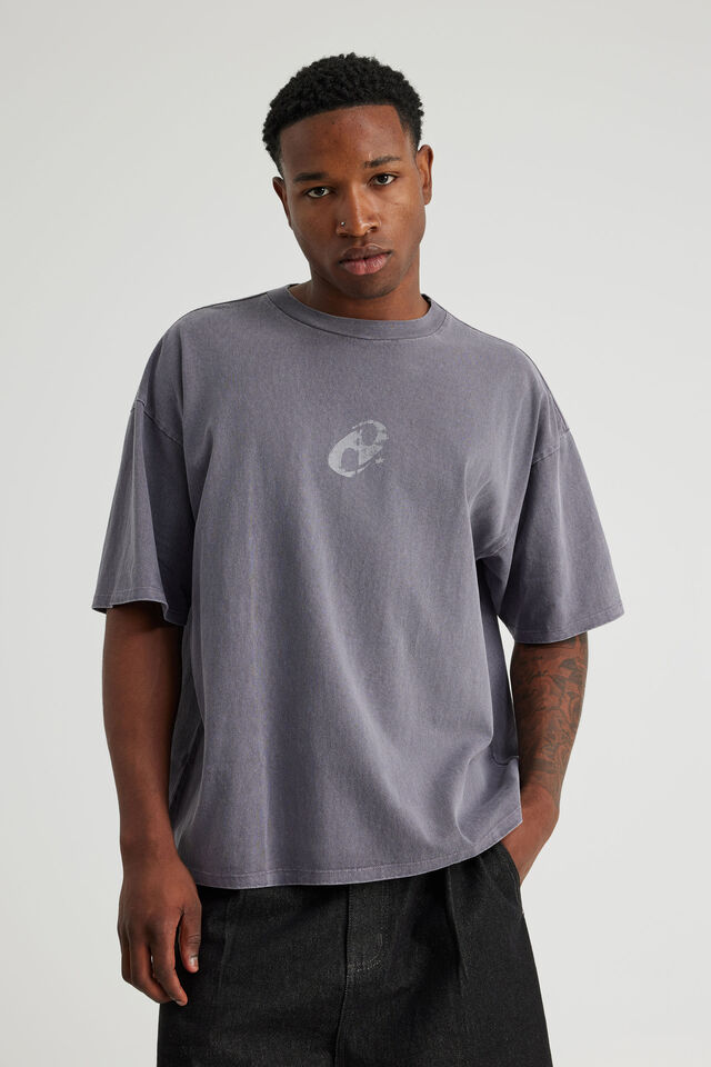 Notion Vintage Graphic Tshirt, NTN WASHED WINTER PLUM/ONE INDUSTRY