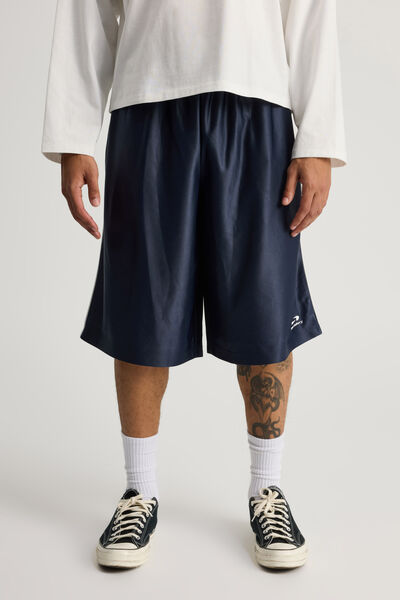 Open Gallery Longline Basketball Short, BLACK IRIS
