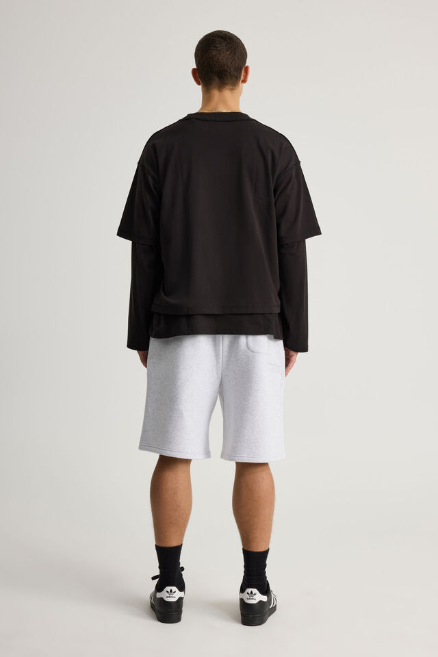Authentics Regular Track Short, SILVER MARLE