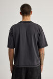Boxy Cropped Music T Shirt, LCN BRA WASHED BLACK/DEF LEPPARD TOUR - alternate image 3
