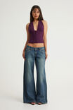 Hook And Eye Halter Top, SYRAH - example image 2