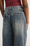 Mid Rise Baggy Jean, SUNSET INDIGO - alternate image 4