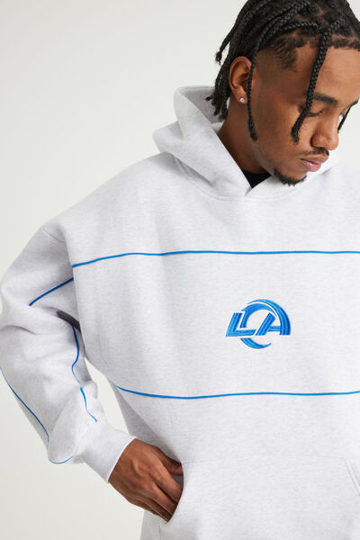 Nfl Hoodie, LCN NFL SILVER MARLE/LA RAMS