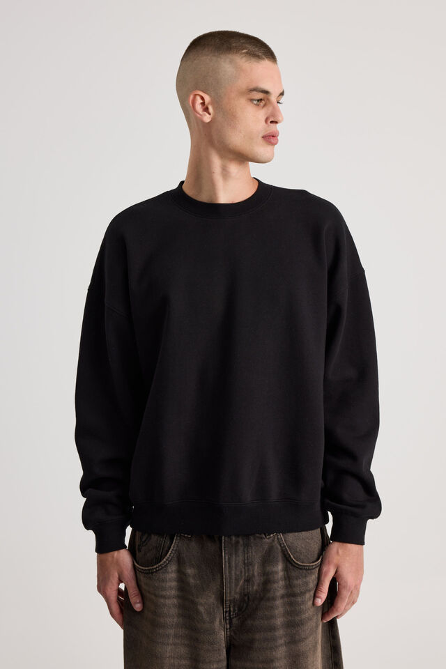 Authentics Crop Crew, BLACK