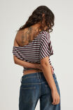 Off Shoulder Top, PUNK PURPLE/STEEL MARLE - alternate image 3