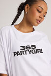 Lcn Music Merch Oversized Graphic Tee, LCN COR WHITE/365 - alternate image 4