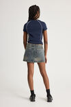 Everyday Denim Skirt, SUNSET INDIGO - alternate image 3