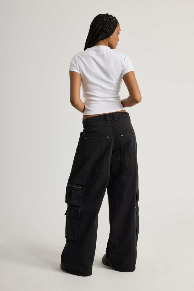 Mega Baggy Cargo, BLACK