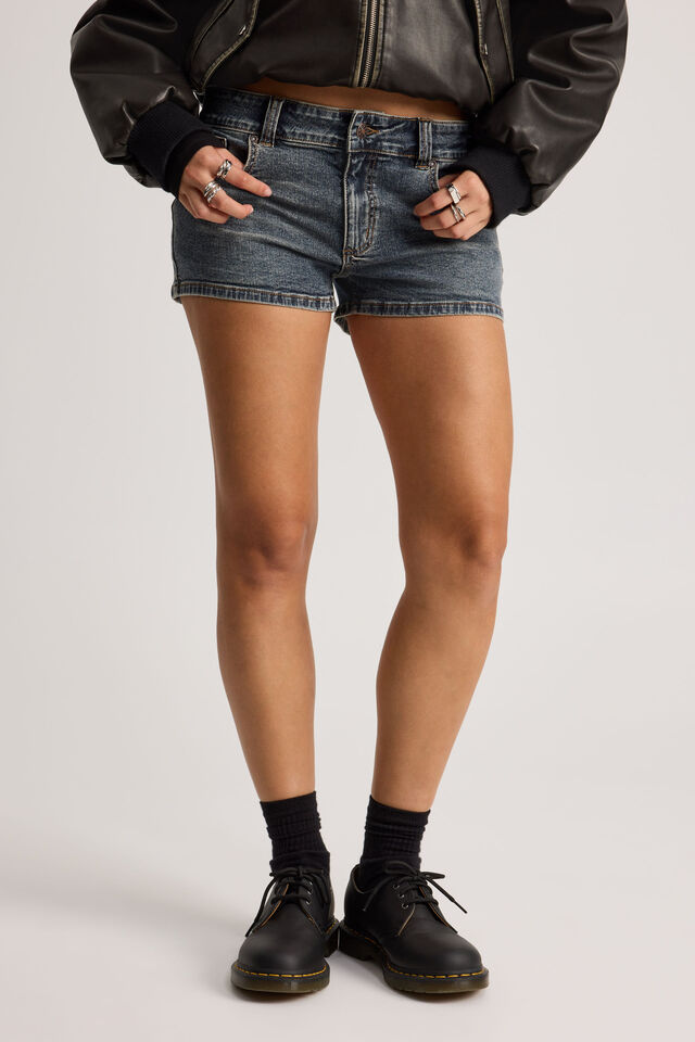 Stretch Denim Short, WORKSHOP BLUE