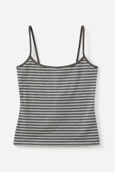 Kiki Cami, ASH GREY STRIPE