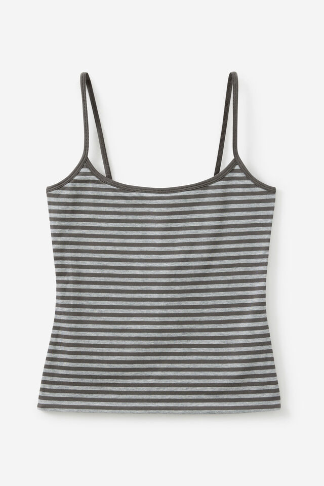 Kiki Cami, ASH GREY STRIPE