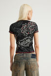 Fitted Graphic Tee, BLACK/DRAGONS TATTOO - example image 3