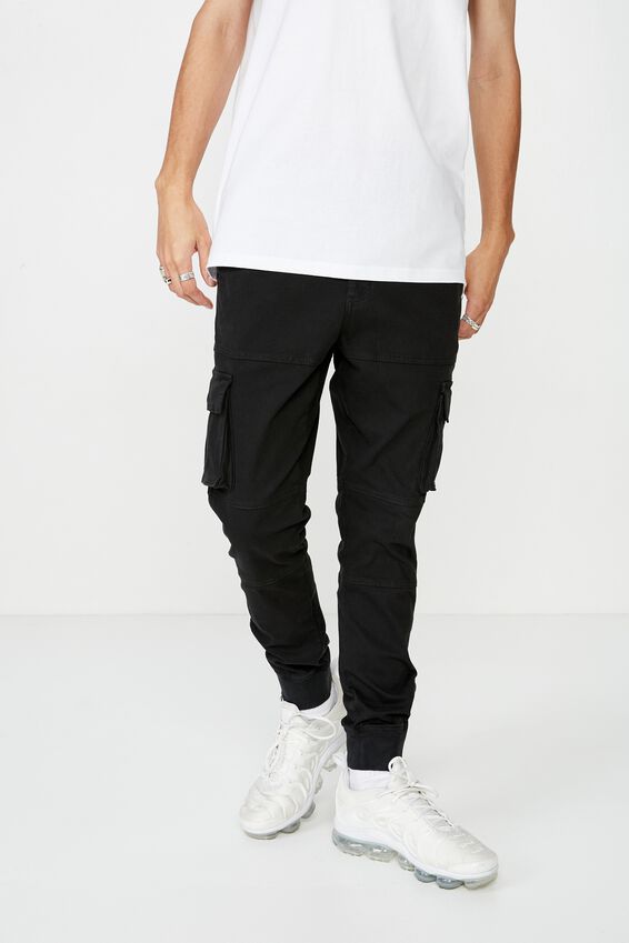 Combat Cuffed Pant, WASHED BLACK