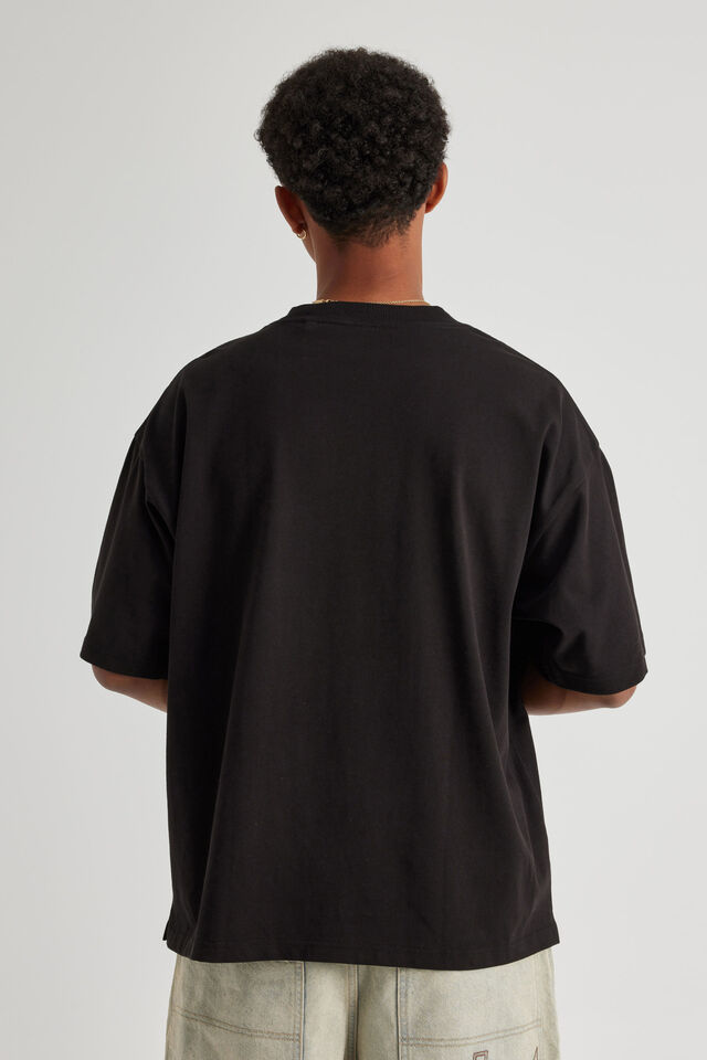 Half Half Heavyweight Box Fit Graphic Tshirt, HH BLACK/CLASSIC HALF HALF PILL