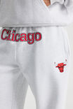 Nba Track Pant, LCN NBA SILVER MARLE/CHICAGO BULLS SCRIPT - alternate image 4