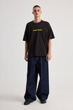 Half Half Heavyweight Box Fit Graphic Tshirt, HH BLACK/CONTRABAND COLLAGE - alternate image 2