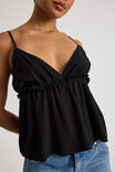 Belle Frill Cami, BLACK - alternate image 4