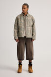 Half Half Washed Coach Jacket, HUNTER CAMO - alternate image 2