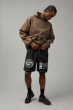 Half Half Graphic Street Short, BLACK/GRAPHIC - alternate image 1
