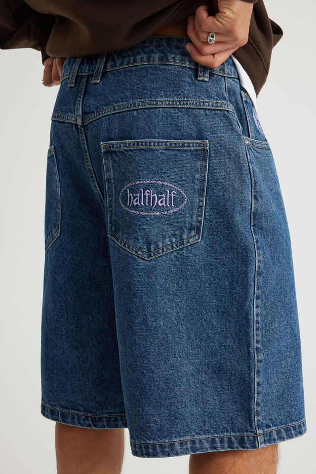 Half Half Classico Denim Short, ARIZONA BLUE