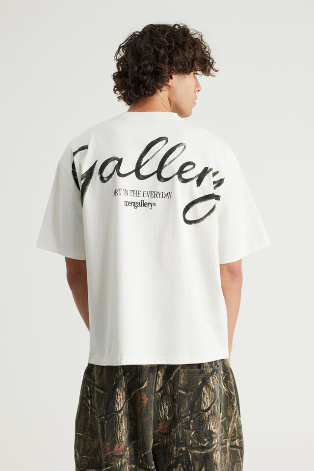 Open Gallery Box Fit Tshirt, OG CLOUD/HANDSCRIPT