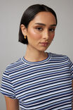 Slim Fit Tee, BLUE MULTI STRIPE - alternate image 4