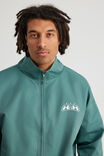 Half Half Zip Through Jacket, WASHED JADE - alternate image 4