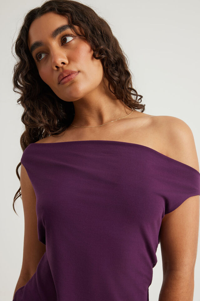 Soft Washed Off Shoulder Top, SYRAH
