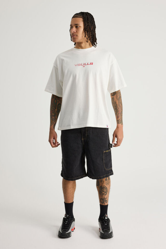 Box Fit Nba T Shirt, LCN NBA CLOUD/BULLS PERPETUATING