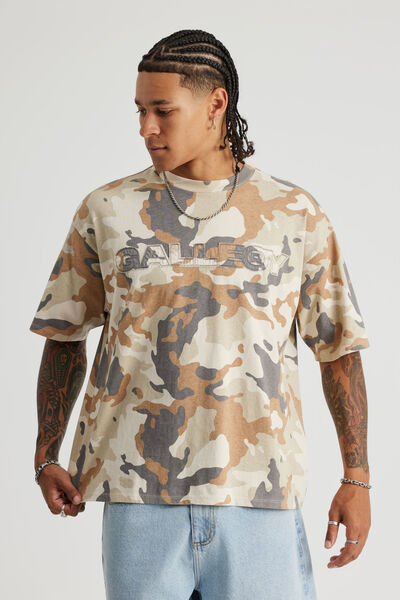 Open Gallery Box Fit Tshirt, OG CAMO/OPEN GALLERY