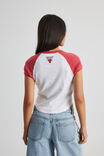 Lcn Nba Raglan Curve Hem Tee, LCN NBA WHITE RED/CHICAGO BULLS - alternate image 3