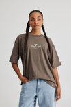 Box Fit Nba T Shirt, LCN NBA SMOKY BARK/BULLS NEW CURSIVE - alternate image 5