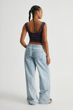 Mid Rise Baggy Jean, FADED BLUE - alternate image 3