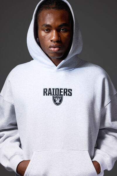 Nfl Hoodie, LCN NFL SILVER MARLE/RAIDERS DYSTOPIA SUPERSC