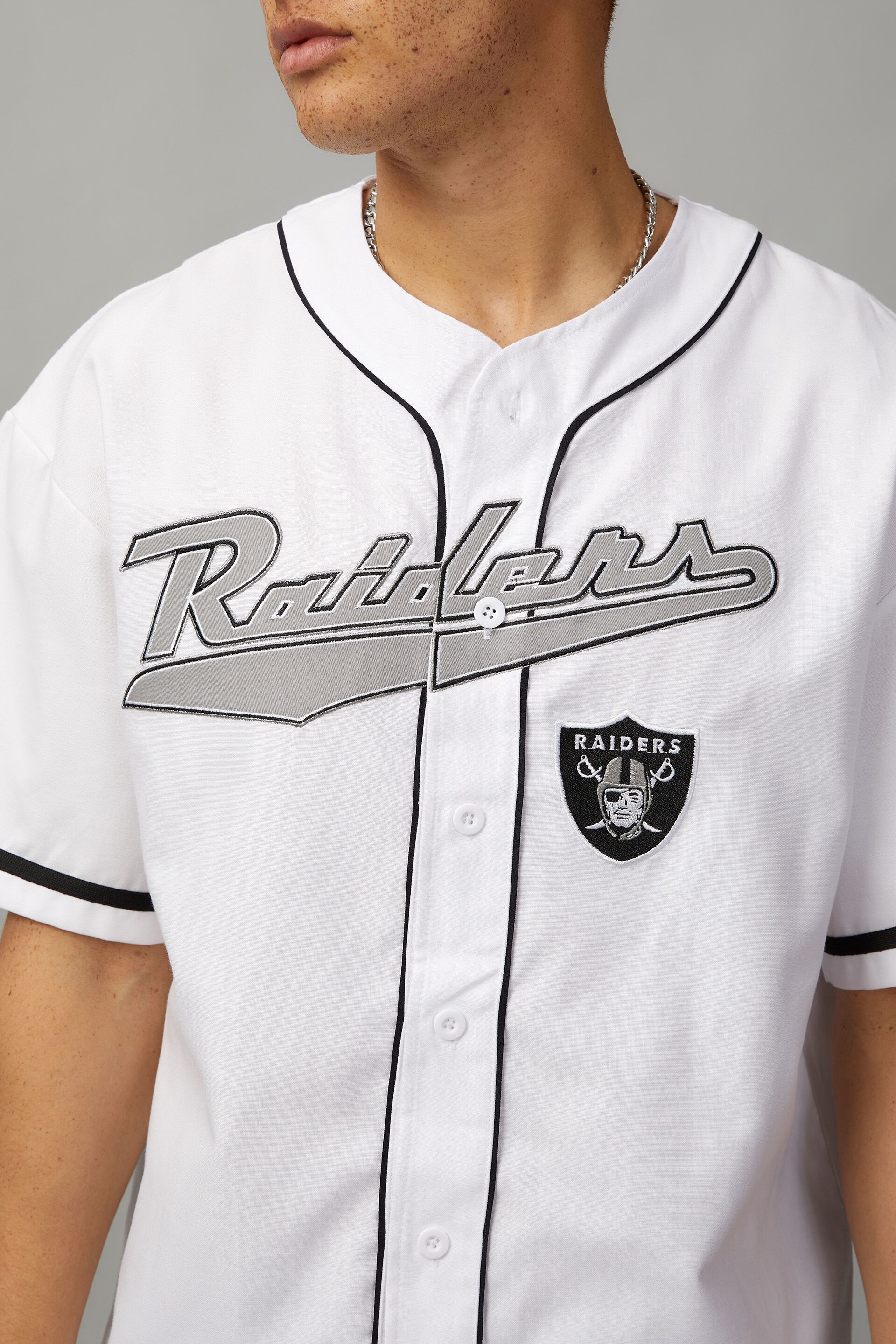 Oakland raiders hot sale baseball jersey
