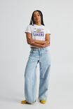 Lcn Nba Cotton Graphic Tee, LCN NBA SILVER MARLE/LA LAKERS - alternate image 1