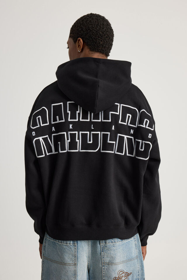 Nfl Hoodie, LCN NFL BLACK/RAIDERS DYSTOPIA SUPERSCRIPT