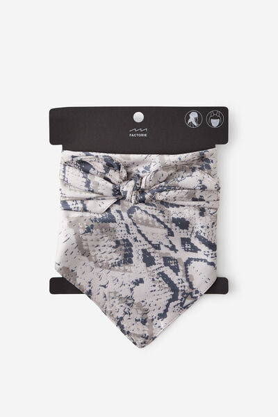 Summer Headscarf, SNAKESKIN ALMOND