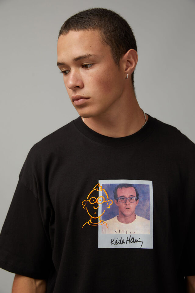 Keith Haring T Shirt, LCN KEI BLACK/KEITH HARING PHOTO