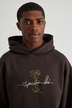 Music Merch Hoodie, LCN BRA CHOC TORTE/TUPAC ROSE - alternate image 4