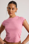 Riley Pointelle Top, CASHMERE ROSE - alternate image 4