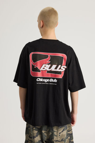 Box Fit Nba T Shirt, LCN NBA BLACK/CHICAGO BULLS PROMOTIONAL