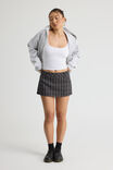 Tailored Mini Skort, BLACK CHECK - alternate image 2