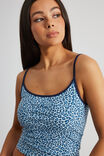 Printed Jersey Cami, BLUE LEOPARD - alternate image 4