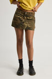 Cargo Mini Skirt, CAMO - alternate image 1
